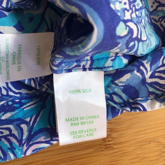 Lilly Pulitzer Silk Elsa Top - Picture 3 of 3